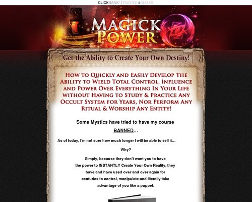 Get the Ultimate Magick Power…the Ability to Define Your Own