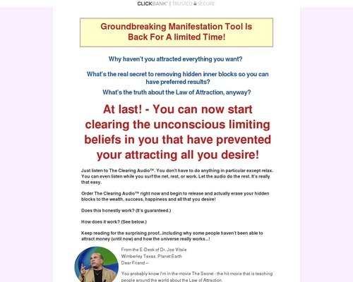 Join The Clearing Academy – Clear Limiting Beliefs in 60
