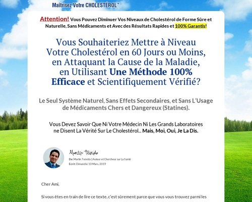 French – Cholesterol´s Natural treatment