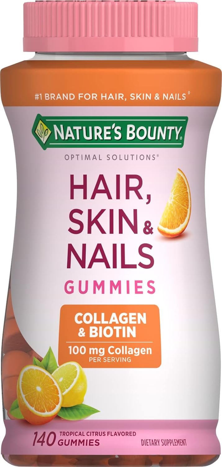 Nature’s Bounty with Biotin and Collagen, Citrus Gummies, 140 Ct