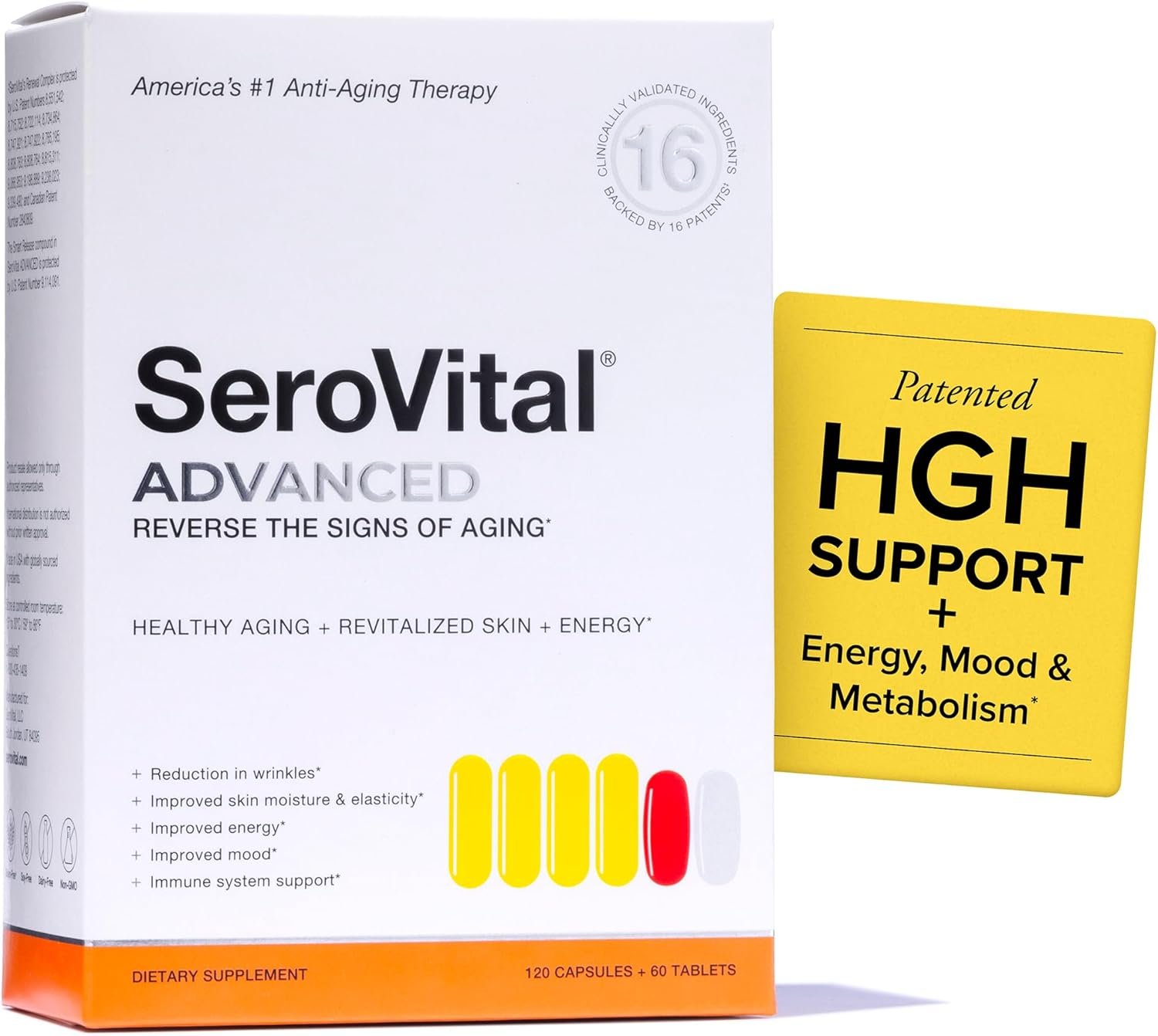 Serovital Advanced for Women Supplement – Skin Benefits, Energy, and Sleep – 30 Day Supply