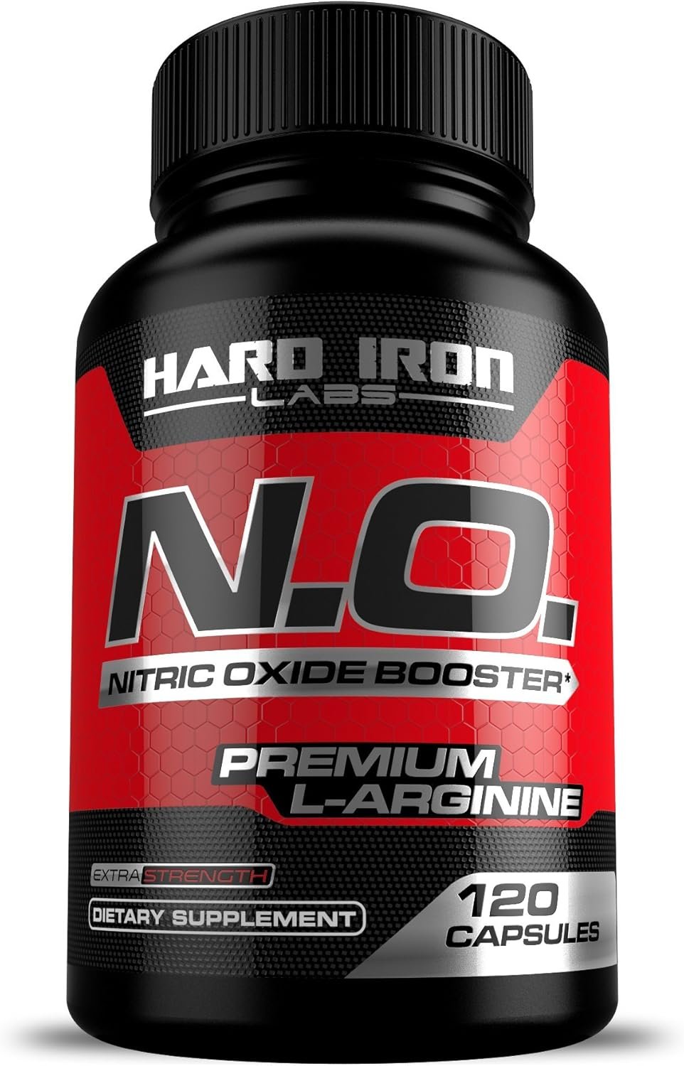 N.O. Nitric Oxide Booster with L-Arginine, L-Citrulline, Beta Alanine, AAKG – Non-GMO, Gluten-Free, Vegan – Pre-Workout Supplement for Muscle Growth, Stamina, Energy, Pumps, Vascularity – 120 Capsules